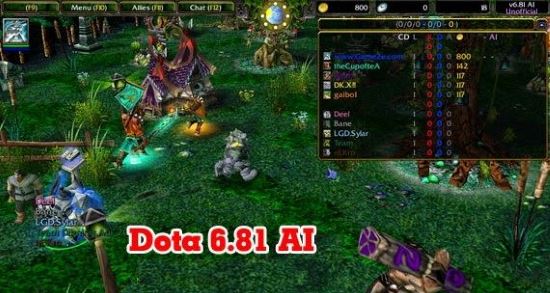DotA v6.81b AI 1.2.0 Rev 3 для Warcraft 3