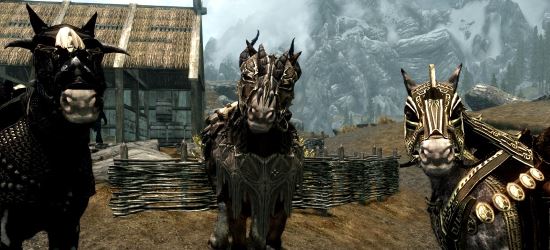 Доспехи, седла и инвентарь для лошади / Horse Inventory v 1.5 для TES V: Skyrim