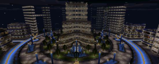Футуристический Город Карта для Minecraft PE 0.11.2/0.11.1/0.11.0