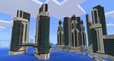 Город Будущего Карта для Minecraft PE 0.11.2/0.11.1/0.11.0