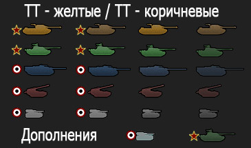 Иконки танков от Wasja для World of Tanks 0.9.15