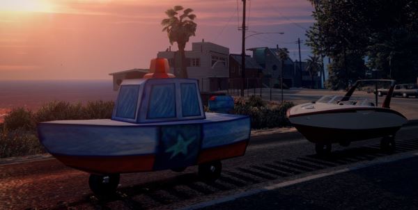 Bikini Bottom Police Boat для GTA 5