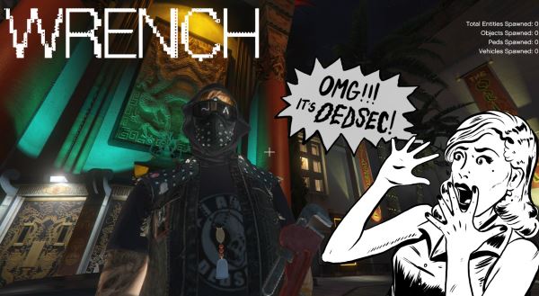 WatchDogs 2 Wrench Mask for MP Male для GTA 5