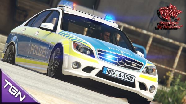 Mercedes-Benz С63 AMG Autobahnpolizei NRW для GTA 5