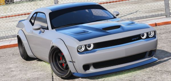 Dodge Challenger Hellcat Libertywalk - The Fate of the Furious Edition [Add-On / Replace] для GTA 5